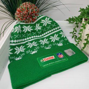 Castro Motor Oil Pom Pom Beanie